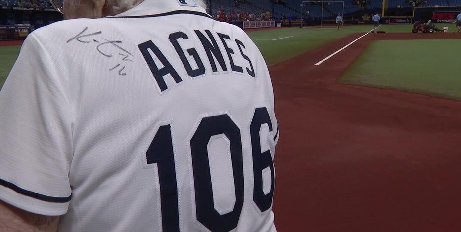 106-year-old Rays fan watches winner at Tropicana Field