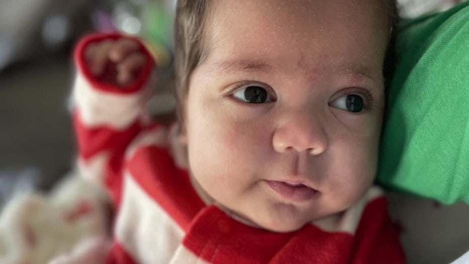 Baby Isabella after being released from NICU. 