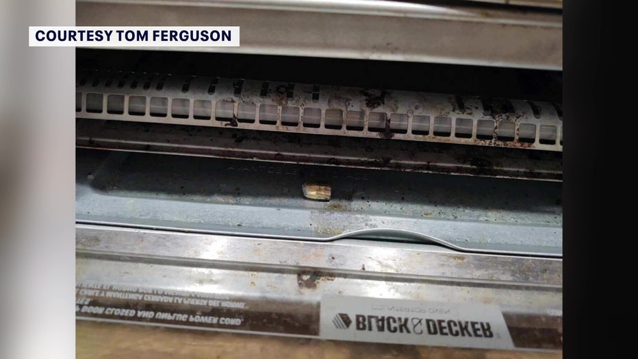 A bullet in a toaster over courtesy of Tom Ferguson.
