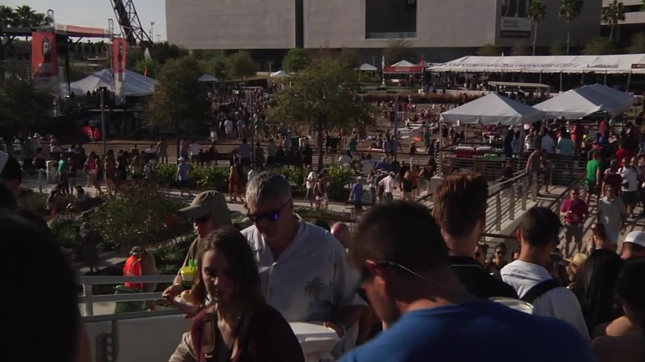 Crowds at Gasparilla Music Festival. 