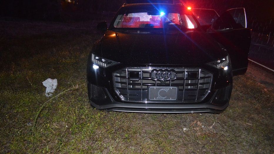 2020 Audi SUV found on I-75 is courtesy of the Florida Highway Patrol. 