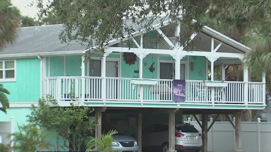 Home on Indian Rocks Beach. 