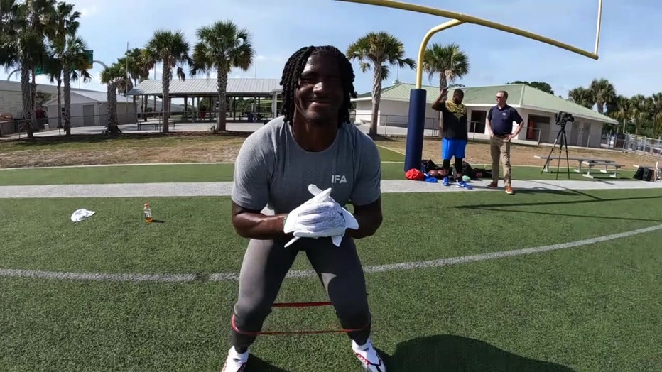 Bucs' Rachaad White is running angry but still smiling