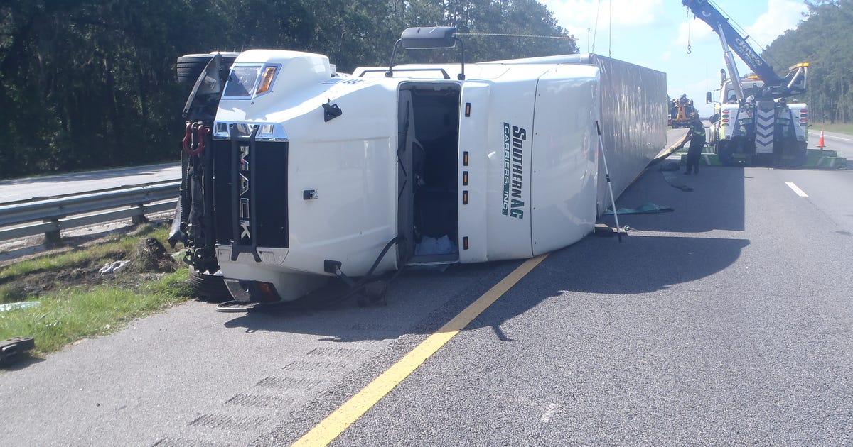 DUI driver flips semi, collides with U-Haul on I-75 | FOX 13 Tampa Bay