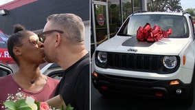 'All-around super woman': Riverview veteran, nominated by her husband, surprised with new car for Mother's Day