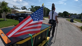 Michigan man takes on 1,500-mile walk through 6 states, including Florida, in honor of veterans