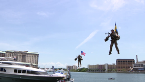 Flying jet suits on display at Special Forces convention in Tampa