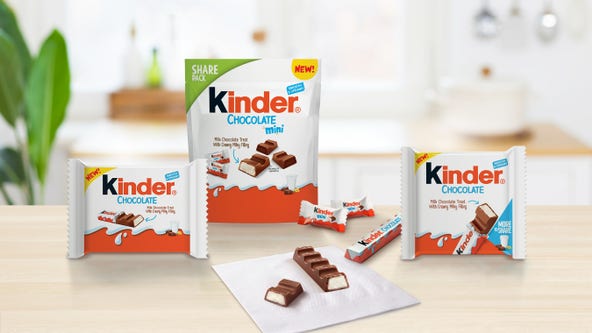 Kinder Chocolate, a cream-filled hit in Europe, is coming to the US