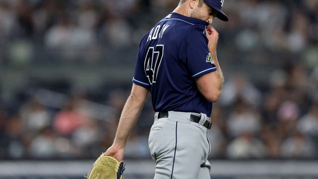 Rizzo homers twice on his bobblehead night, Rays unable to hold off Yankees rally