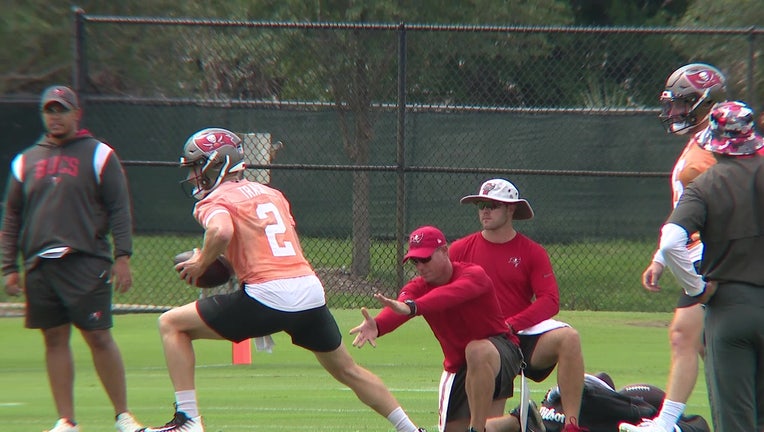 Bucs QB Kyle Trask is leaner and ready to run