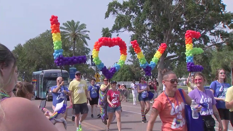 The St. Pete Pride parade is one of the largest pride events in the country.