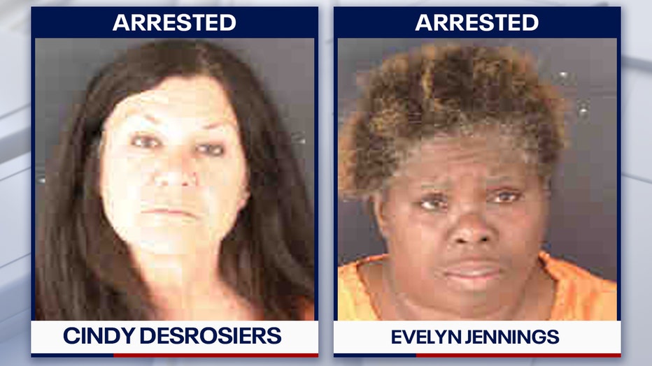 Cindy Desrosiers and Evelyn Jennings mugshots courtesy of the North Port Police Department. 
