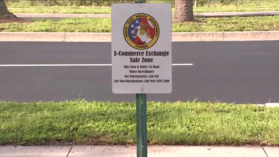 North Port Police Department e-commerce zone is for people who want to make in-person transactions. 