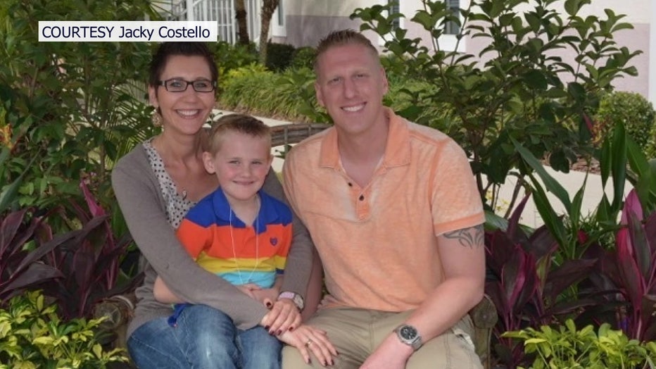 Jacky Costello with family. Image is courtesy of Jacky Costello.