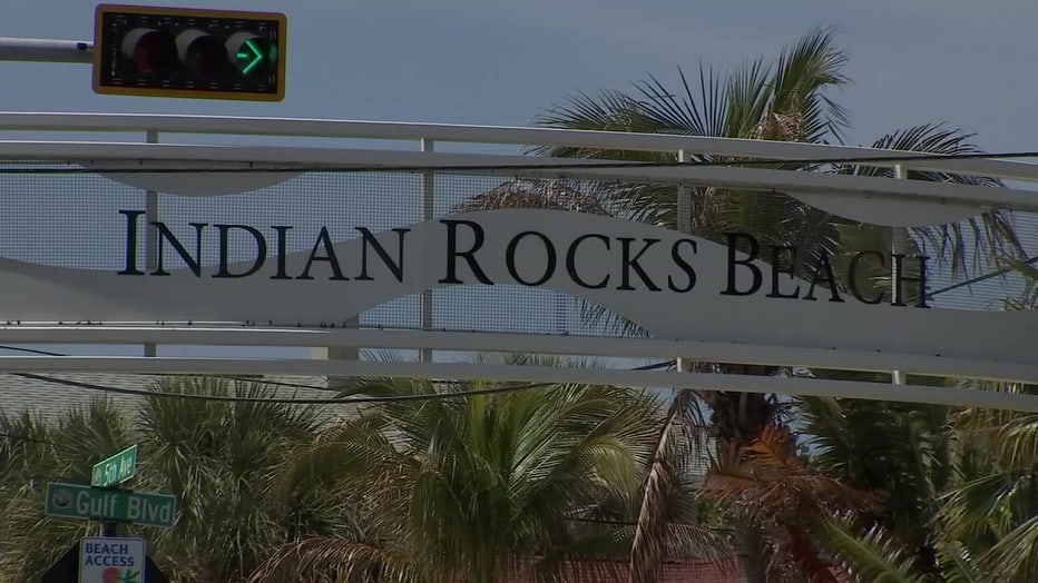 Indian Rocks Beach sign. 