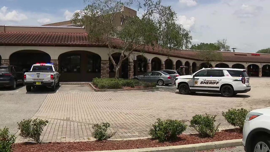 Exterior shots of a facility that got busted for illegal gambling.