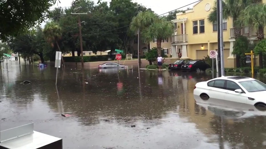 File: Flooded street. 