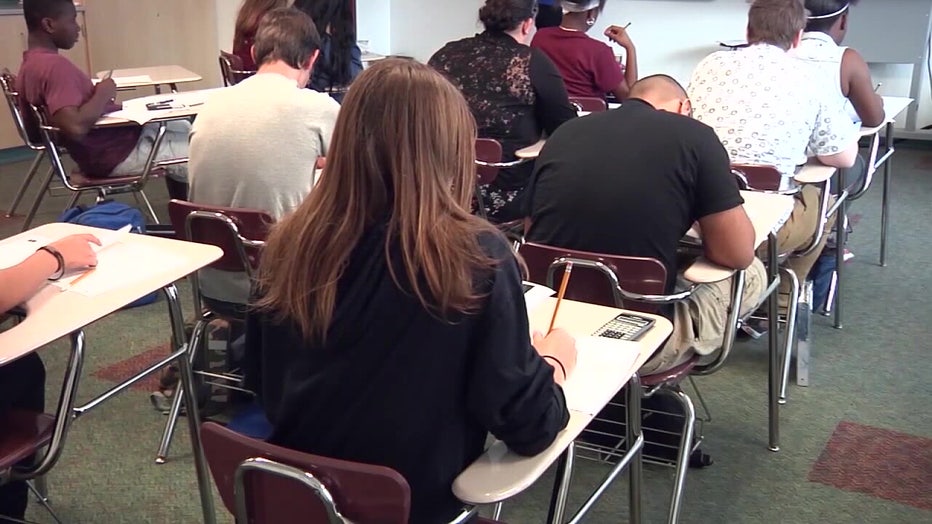 File: Students in classroom. 