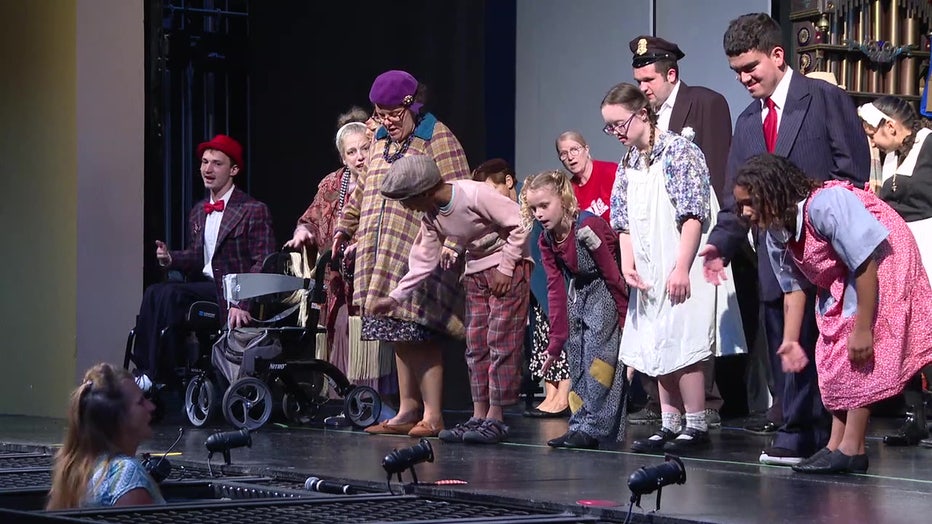 Cast performs 'Annie' at Manatee Performing Arts Center. 