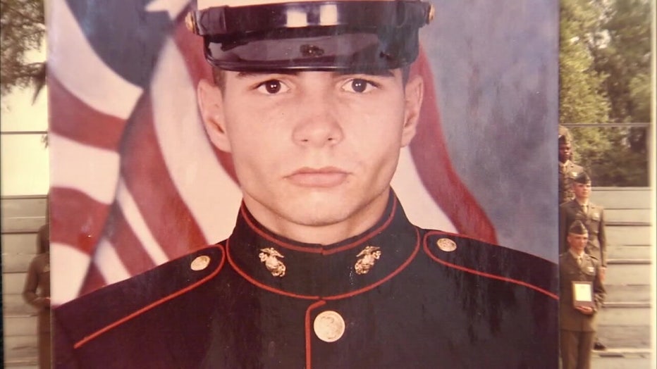 Bob Boulay in Marine uniform. 