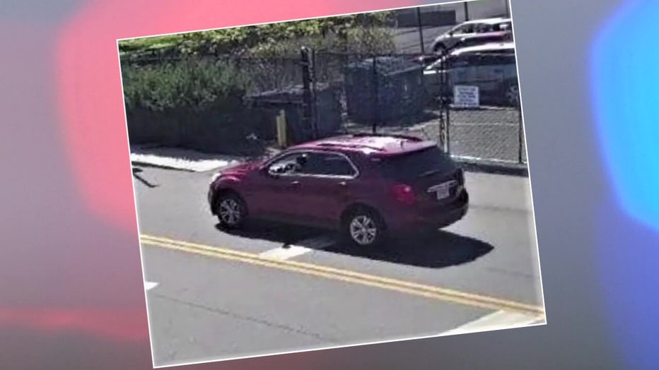 Car suspected of being involved in the hit-and-run crash that injured Janice Boulay. 