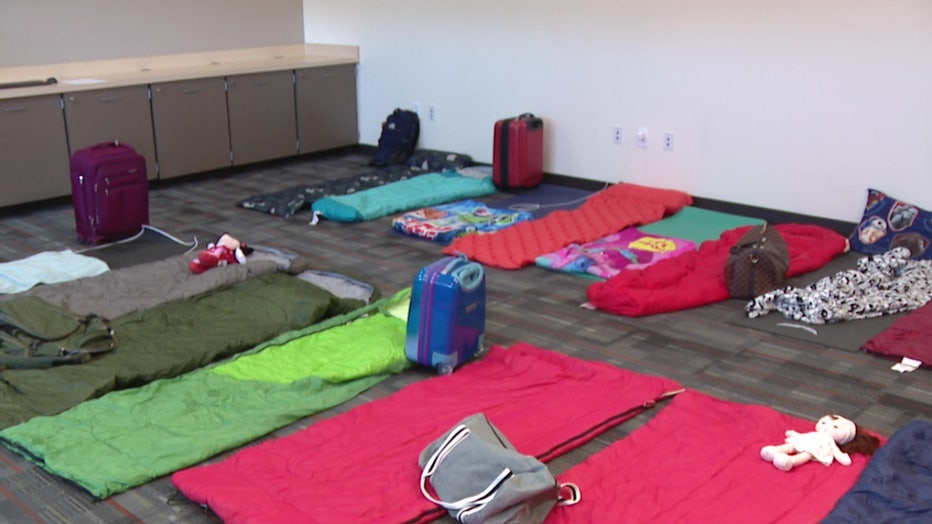 File: Yoga mats and sleeping bags