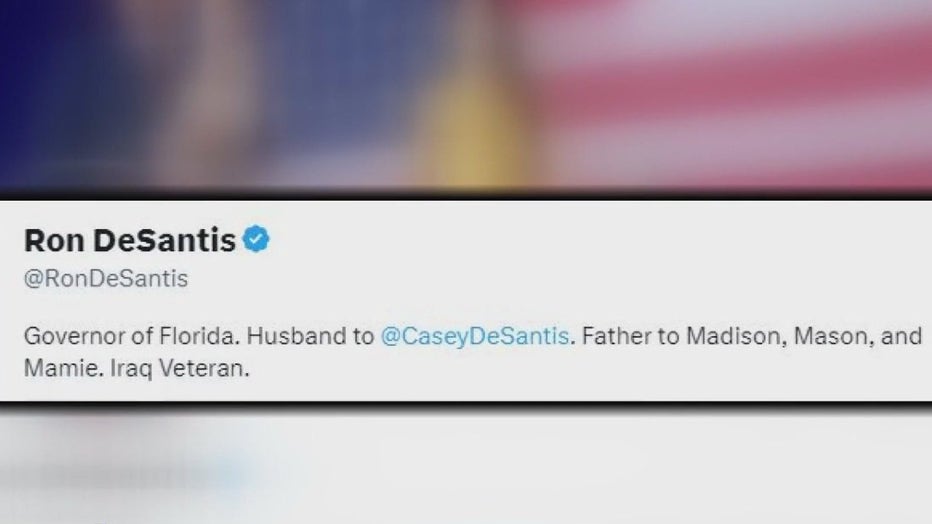 Ron DeSantis changed his Twitter handle.