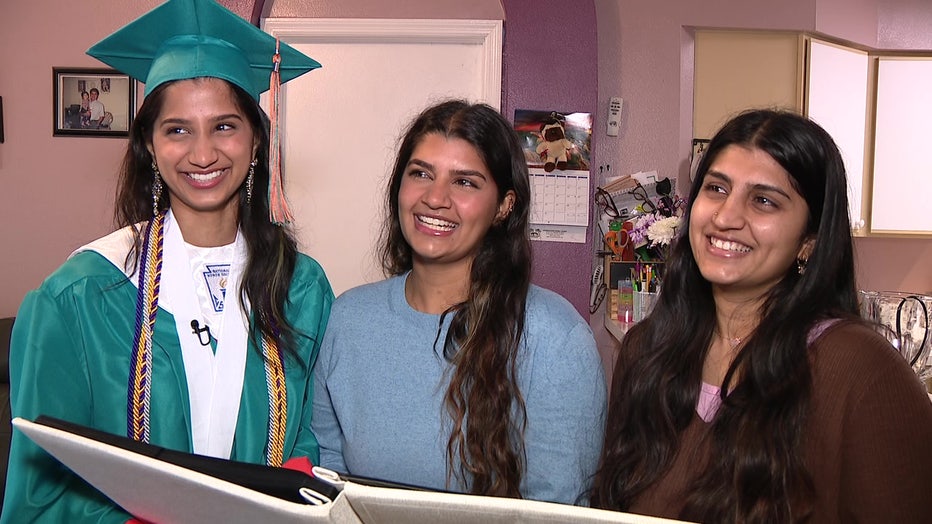 Tina Kumar and her sisters.
