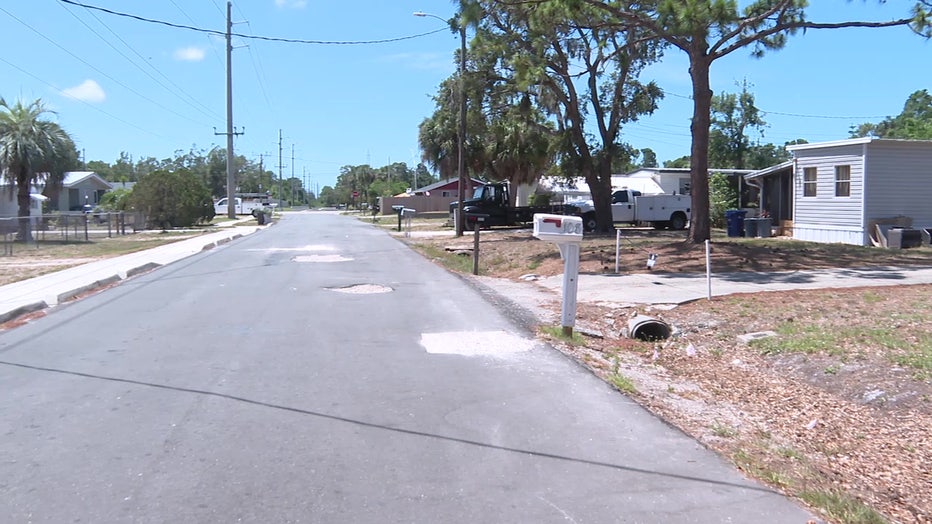 File: Road shows holes in Nokomis along Kenwood Avenue