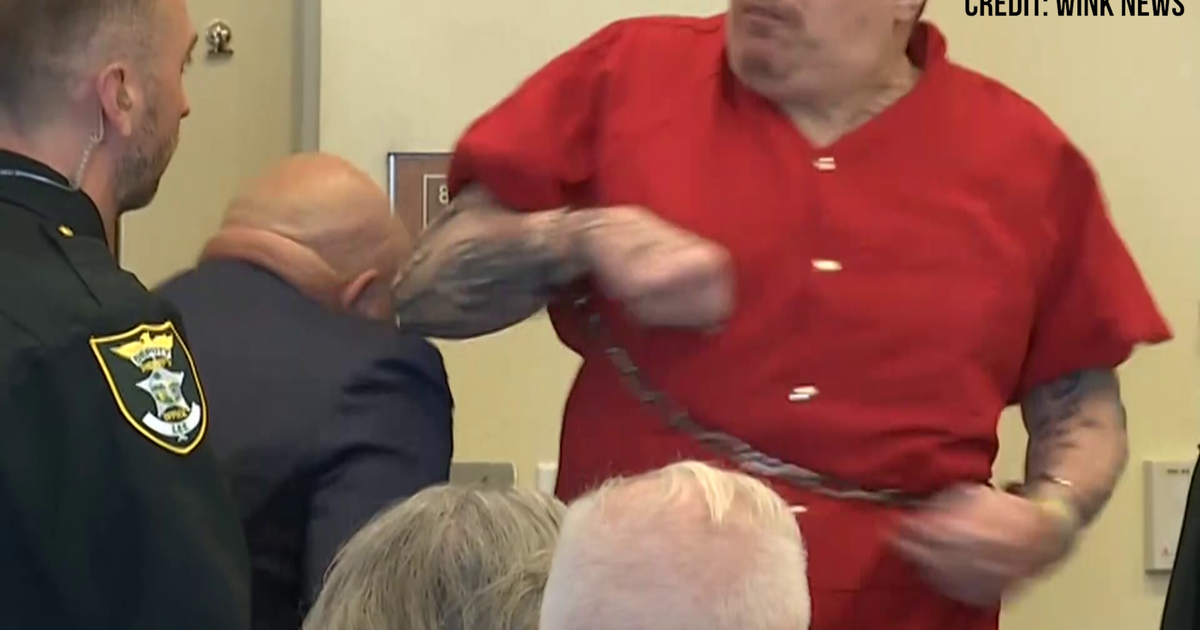 Joshua Ramsawmy Florida man convicted of double murder slams elbow into attorney's head ...
