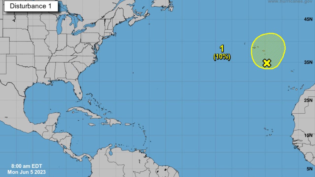 Disturbance in Atlantic being monitored by National Hurricane Center