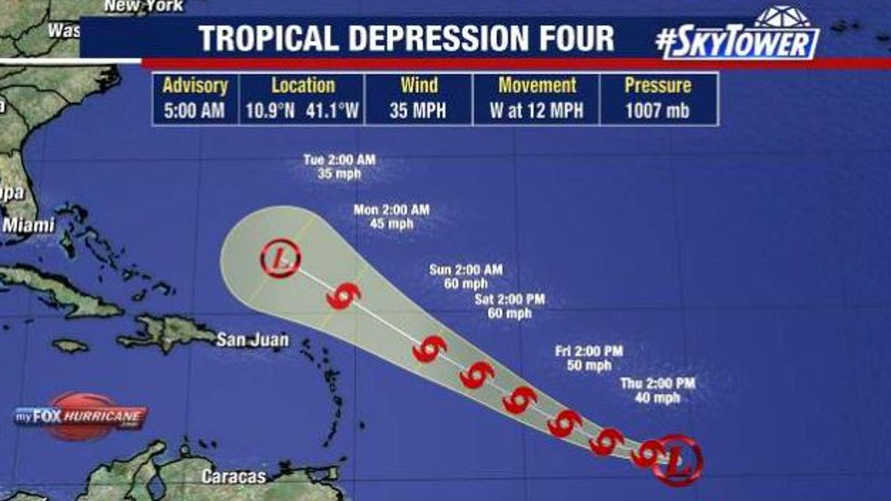 Tropical Depression #4 forms in Atlantic as Tropical Storm Bret approaches the Lesser Antilles - Vimarsana News