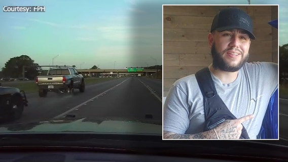 Video: Man runs from troopers after flipping truck filled with drugs, guns during pursuit in Pinellas County