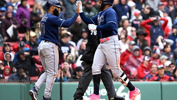 Díaz's RBI single turns into Little League homer, MLB-best Rays beat Red Sox 6-2