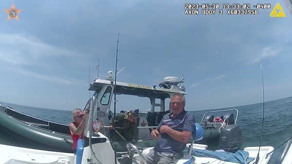 Video: Suspected BUI boater appears unconscious as he gets close to swimmers in Madeira Beach, deputies say