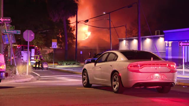 Kennedy Boulevard reopens following Tampa house fire
