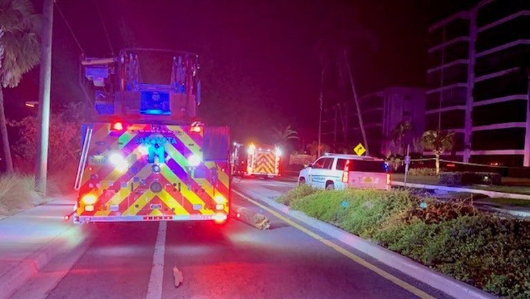 One person was killed in a crash in Siesta Key early Wednesday morning. Image is courtesy of the Sarasota County Sheriff's Office. 