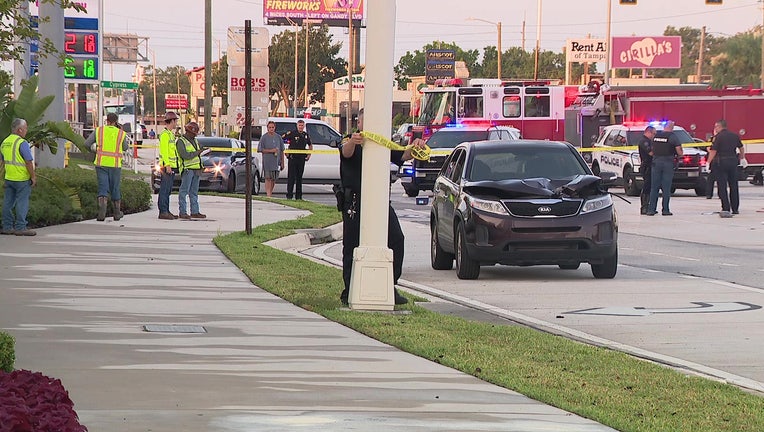 Police investigate a fatal pedestrian crash on Dale Mabry Highway. 