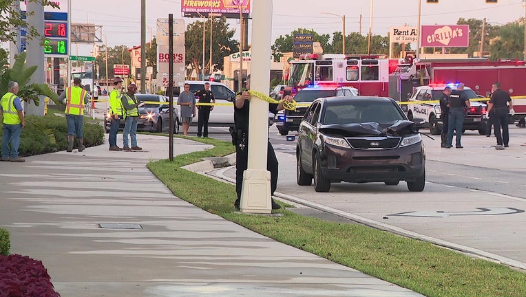 Police investigate a fatal pedestrian crash on Dale Mabry Highway.