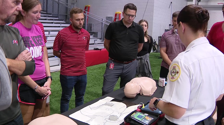 CPR training is not only important for Bucs employees who are on the field.