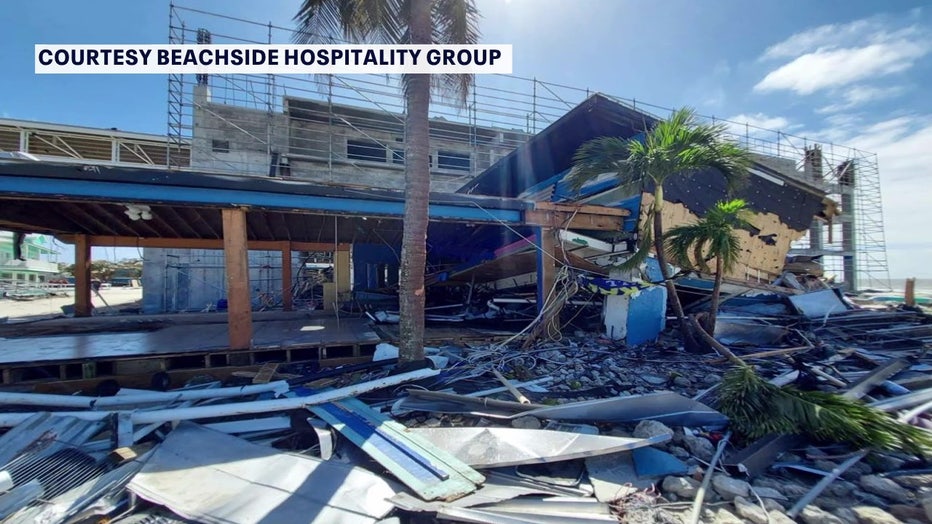 Salty Crab Bar and Grill was unrecognizable after Hurricane Ian.