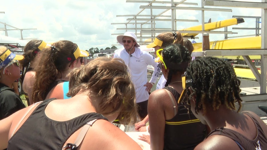 The team was founded just four years ago and is funded by the Tampa parks and rec department, along with another non-profit, with the goal of spreading the sport of rowing to every corner of Tampa Bay.