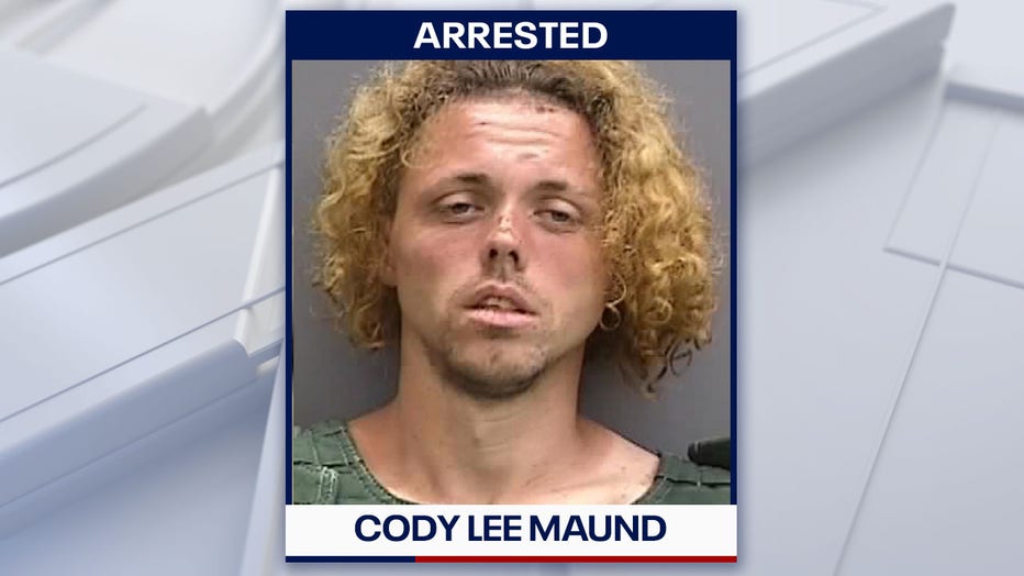 Cody Lee Maund mugshot courtesy of the Hillsborough County Sheriff's Office. 