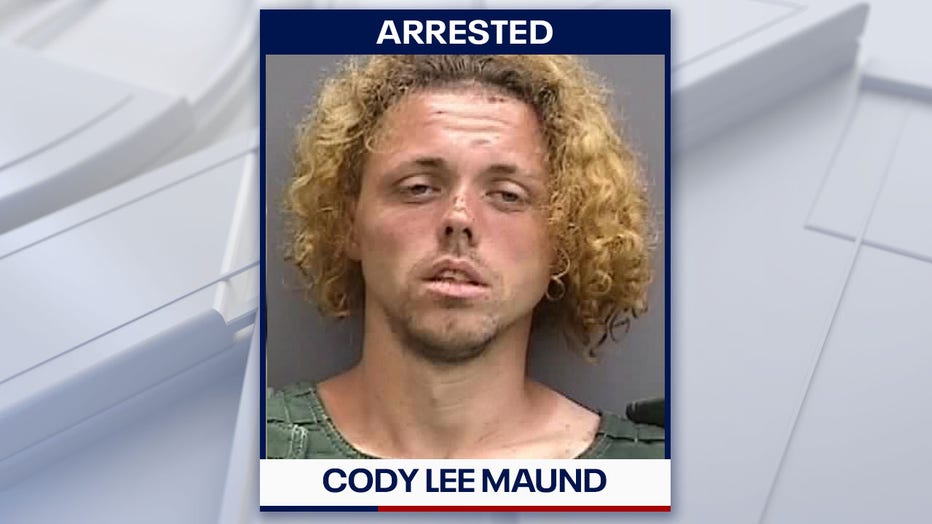 Cody Lee Maund mugshot courtesy of the Hillsborough County Sheriff's Office.