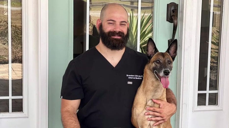Brandon Chircop is an internal medicine doctor who also trains protection dogs.