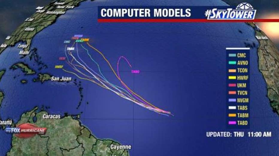 Tropical Depression #4 forms in Atlantic as Tropical Storm Bret ...