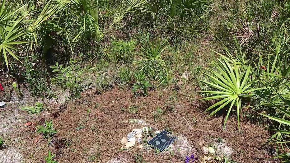 Everything in the cemetery is biodegradable.