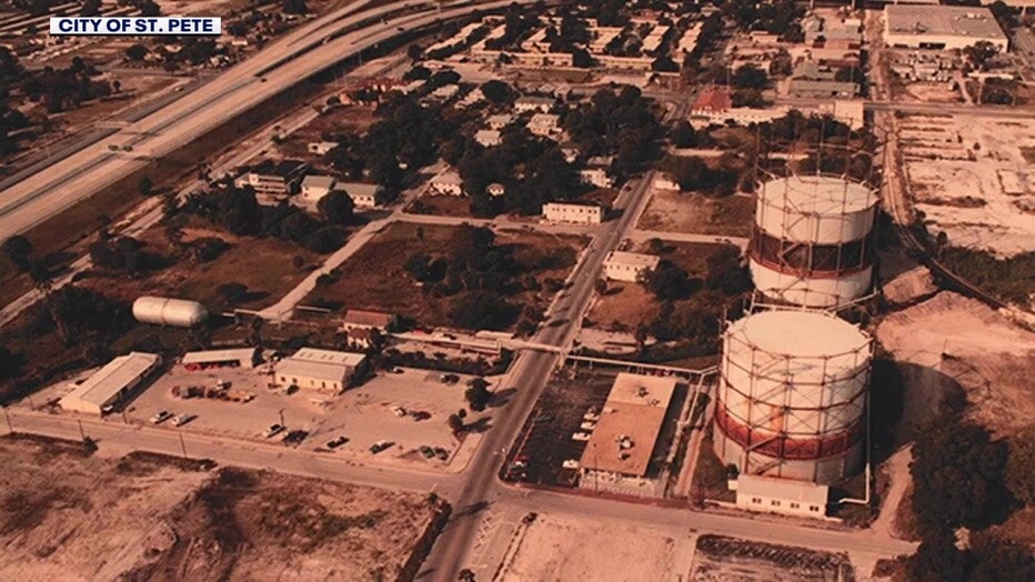 File: Historic photo of Gas Plant District.