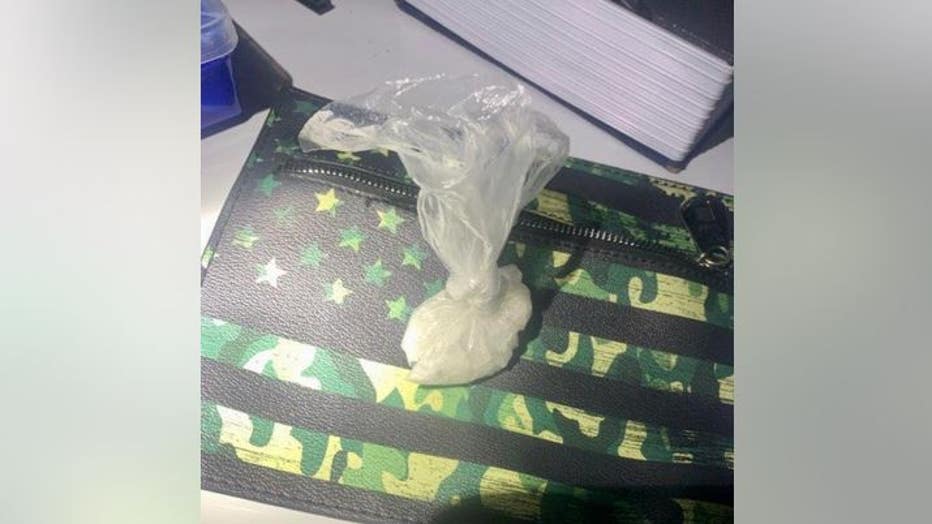 Bag of meth found during Florida traffic stop. (Brevard County Sheriff's Office)