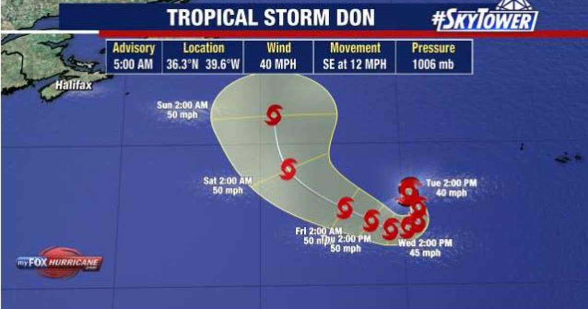 Tropical Storm Don forms in Atlantic Ocean | FOX 13 Tampa Bay